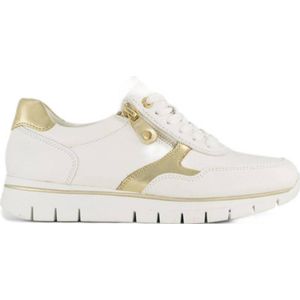 Medicus - Leren Sneakers - Wit/Goud