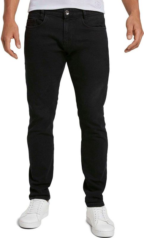 TOM TAILOR 20622022 Troy Slim Jeans Heren (1 stuk), 10270 - Black Denim