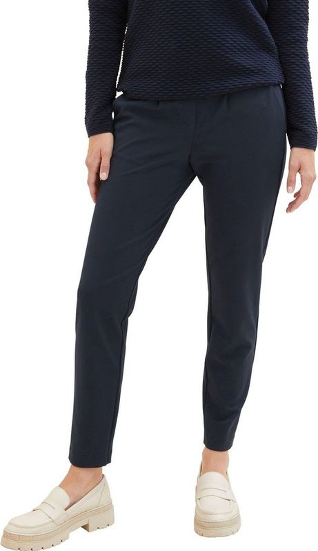 TOM TAILOR - Kanten Sweatshirt - Marineblauw - Viscose en Polyestermix