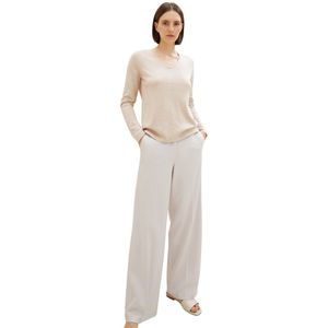 TOM TAILOR - Dames Basic - Gebreide Trui - Desert Sand Melange