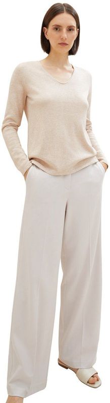 BE PART - Eenvoudige Trui - Katoen - V-hals - Regular Fit