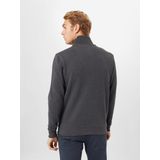 TOM TAILOR Mannen Sweatjack met opstaande kraag 1021269, 11086 - Dark Grey Melange, XXL