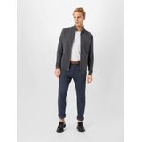TOM TAILOR Mannen Sweatjack met opstaande kraag 1021269, 11086 - Dark Grey Melange, XXL