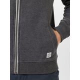 TOM TAILOR Mannen Sweatjack met opstaande kraag 1021269, 11086 - Dark Grey Melange, XXL