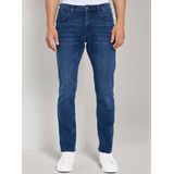 TOM TAILOR jeans heren 10622022 Josh Regular Slim , 10172 - Mid Stone Blauw Zwart , 32W / 36L