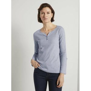 TOM TAILOR - Gestreept T-shirt - Offwhite Navy - Katoen