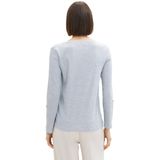 T-shirt - Gestreept - Katoen - Driekwart Mouw - Normale Pasvorm