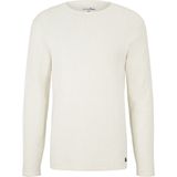 TOM TAILOR - 26122 - Gestructureerde Trui - Oat Milk Melange - Regular Fit