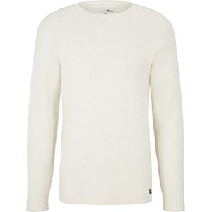 TOM TAILOR - 26122 - Gestructureerde Trui - Oat Milk Melange - Regular Fit