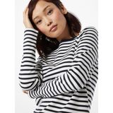 TOM TAILOR interlock with contrast neck Dames T-shirt
