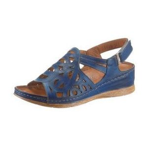 Dames Sandalen in middenblauw