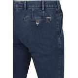 MEYER - Bonn 2-4543 - Denim Chino - Marine Blauw - 98% Katoen, 2% Elastaan, 10 oz, 2-Weg Stretch