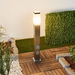 G & L Handels GmbH LED tuinpadverlichting 400166, roestvrij staal met 2 stopcontacten