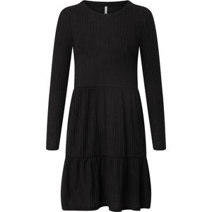 Hailys gebreide jurk alva Zwart-Xs