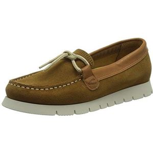 camel active Dames kant lage schoenen, Cognac.