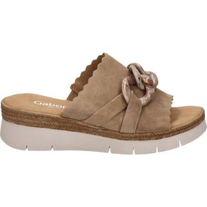 Gabor Pisa dames slipper - Sand - Maat 39