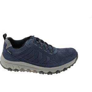 Gabor, Schoenen, Heren, Blauw, 41 EU, Suède, Waterdichte wandelsneakers Blauw