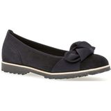 Gabor - Ballerina's - Zwart - Suède - Vetersluiting
