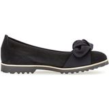 Gabor - Ballerina's - Zwart - Suède - Vetersluiting