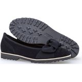 Gabor - Ballerina's - Zwart - Suède - Vetersluiting