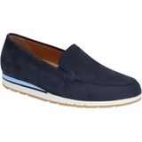 Instappers kalfsnubuckleer Van Gabor Comfort blauw