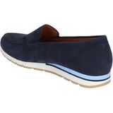 Instappers kalfsnubuckleer Van Gabor Comfort blauw