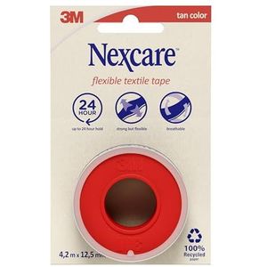 Nexcare - Flexibele Textieltape - Wit - 1,25 cm x 9,1 m