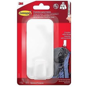 Command Utility Hook 17010FESIP, wit, X-Large voor zwaargewicht < 4,5 kg, 1 haak + 2 strips