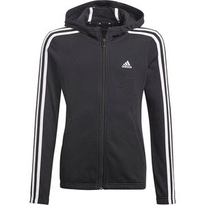 adidas - Essentials 3S - Kinder Sweatshirt - Met Capuchon - Ritssluiting