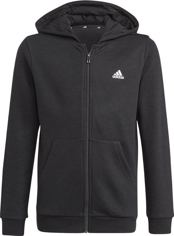 adidas Essentials Full-Zip Hoodie Jr GN4020, voor een jongen, Zwart, Sweatshirt,