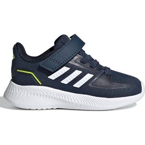 adidas - Run Falcon 2.0 I - Kinderschoenen - Zwart - Textiel - Vetersluiting met Klittenband