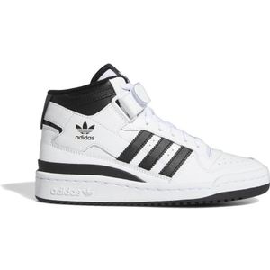 Adidas Originals Forum Mid Leren Sneakers Wit/Zwart