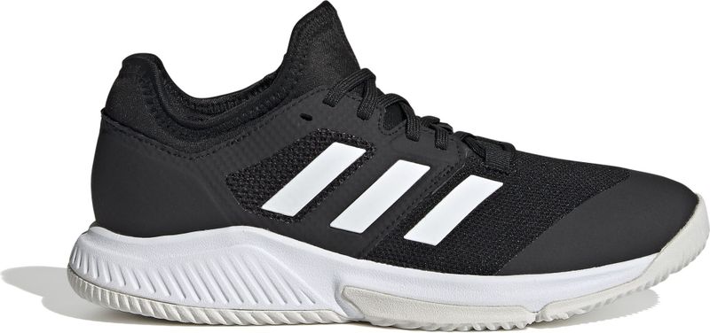 adidas - Court Team Bounce - Hardloopschoenen - Zwart - Mesh - Bounce Tussenzool