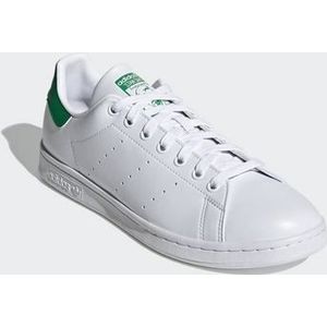 Adidas, Witte en Groene Stan Smith Sneakers Wit, Heren, Maat:37 1/2 EU