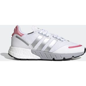 adidas ZX 1K Boost W Dames Sneakers - Ftwr White/Silver Met./Hazy Rose - Maat 38 2/3