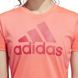 adidas - BOS Logo Shirt - Roze/Rood - 100% Polyester