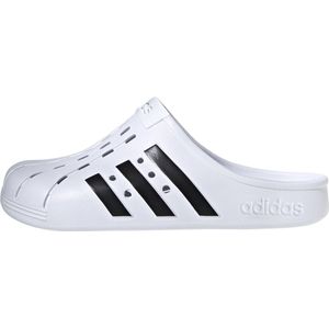 adidas Uniseks Adilette Clogs slippers, Ftwr White Core Black Ftwr White, 44.5 EU