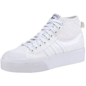 Adidas Nizza Platform Mid W Dames sneakers - maat 39 1/3 -  ftwr white