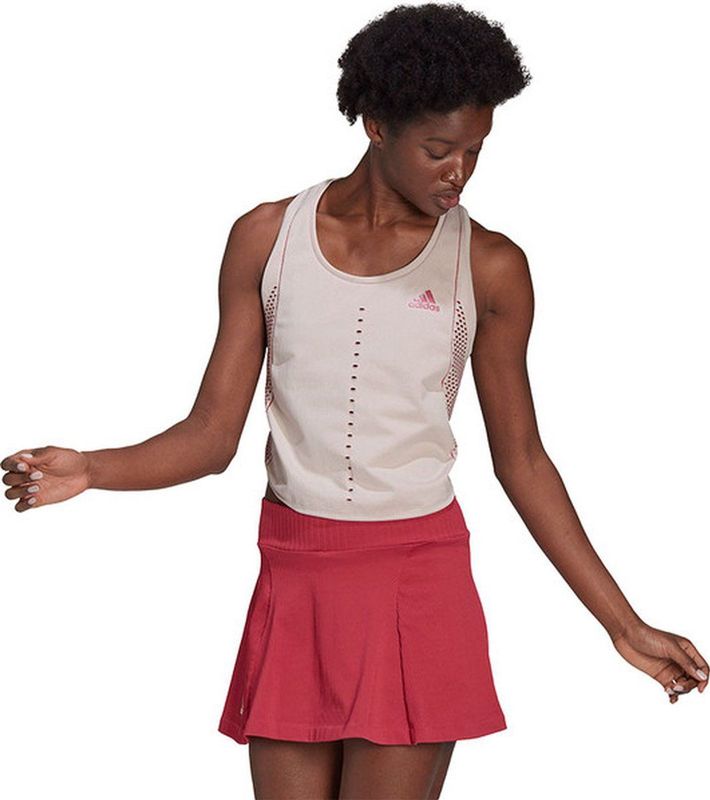 adidas - Primeknit Tanktop - Blauw - Primeblue - Slim Fit - Racerback