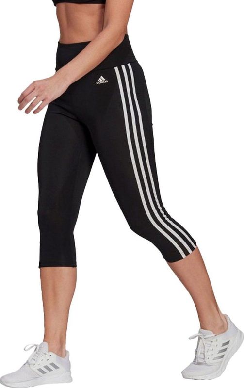 adidas - Designed To Move 3-Bandes - Legging - 3/4 - Dames - Hoge Taille