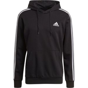 adidas Essentials 3-Stripes Hoodie GK9062, Mannen, Zwart, Sweatshirt, maat: XL