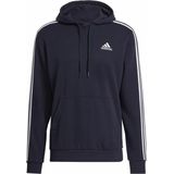 adidas - Essentials 3-Bandes - Hoodie - Zwart - Fleece