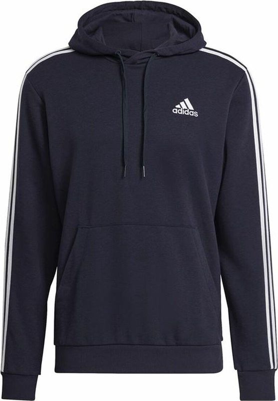adidas - Essentials 3-Bandes - Hoodie - Zwart - Fleece