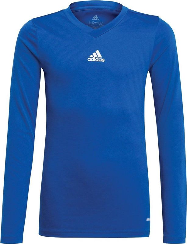 Adidas - Team Base - Kindertrui - Lange Mouwen - Strakke Pasvorm - V-halslijn - 100% Gerecycled Polyester