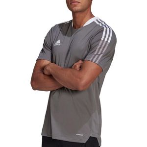 adidas Tiro Sportshirt - Mannen - Grijs Wit