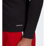 adidas Team Base Longsleeve Heren Sportshirt - Mannen - Zwart Wit