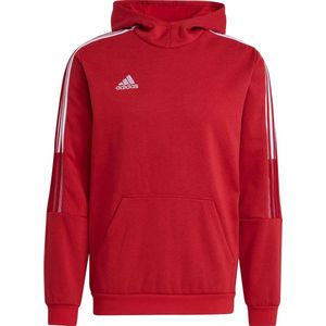 adidas - Tiro 21 - Hoodie - Zwart - Fleece - Katoenmix