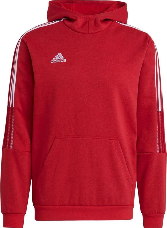adidas - Tiro 21 - Hoodie - Zwart - Fleece - Katoenmix