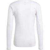 adidas Team Base Longsleeve Heren Sportshirt - Mannen - Wit Zwart