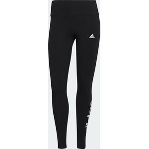 adidas Sportswear ESSENTIALS HIGH-WAISTED LOGO LEGGING - Dames - Zwart